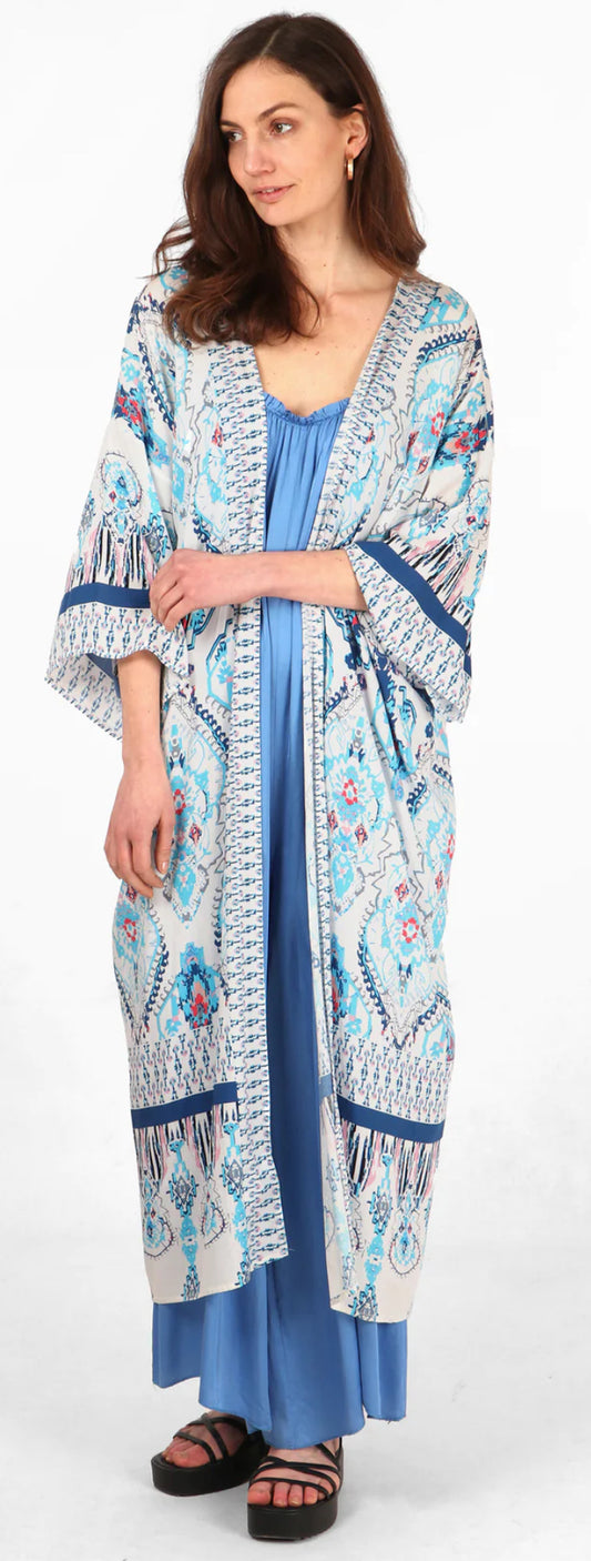 Mandala Blue Kimono