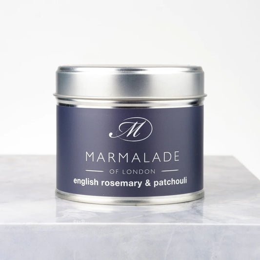 Marmalade English Rosemary & Patchouli Tin Candle